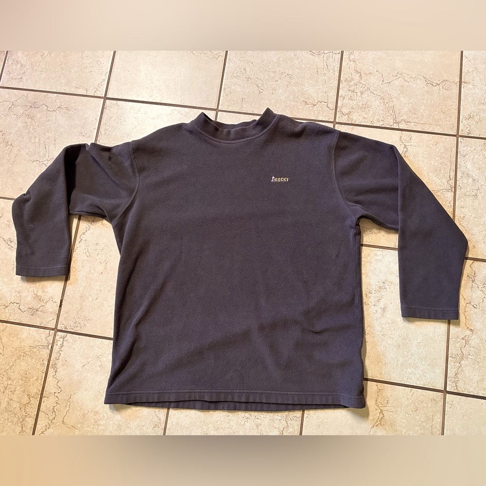 Black Olive, Rocky Long Sleeve Soft Fleece Shirt
